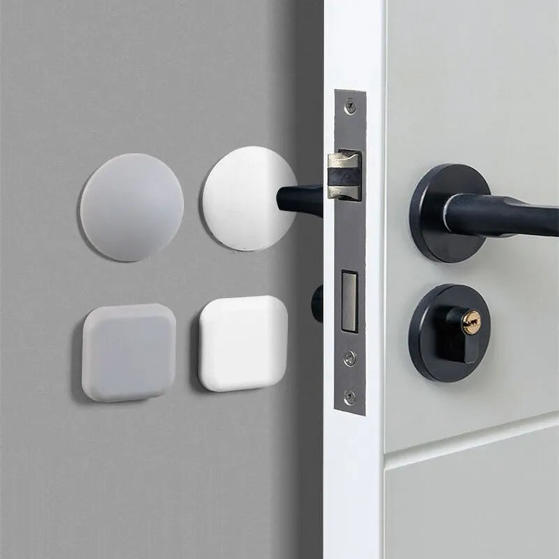 Silicone Door Stopper Handle Bumpers - Self-Adhesive, Mute, Anti-Shock Protection - Home Improvement Wall Protector Pad for Porte
