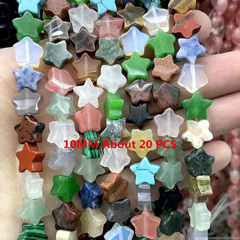 Natural Gemstone Beads - Agate Quartz Turquoise Faceted Rondelle Spacer Beads for DIY Jewelry Making & Bracelets