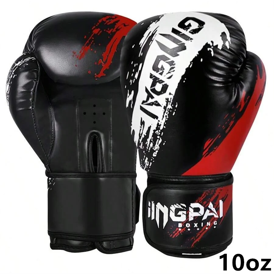 Adult Boxing Gloves - Comfortable Adjustable Punching & Sparring Mitts for Men - Black, Red, Blue Hand Protector
