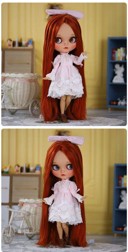 ICY DBS Blythe 1/6 BJD Doll – 30cm Tan Skin Matte Face Jointed Body, Anime Girl Toy Gift
