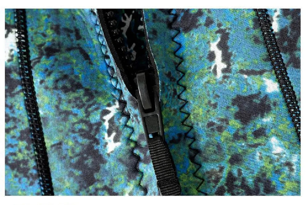 3mm Spearfishing Wetsuit – Neoprene Full Body Thermal Suit for Fishing, Diving, Surfing, Snorkeling & Kayaking, Camouflage Design
