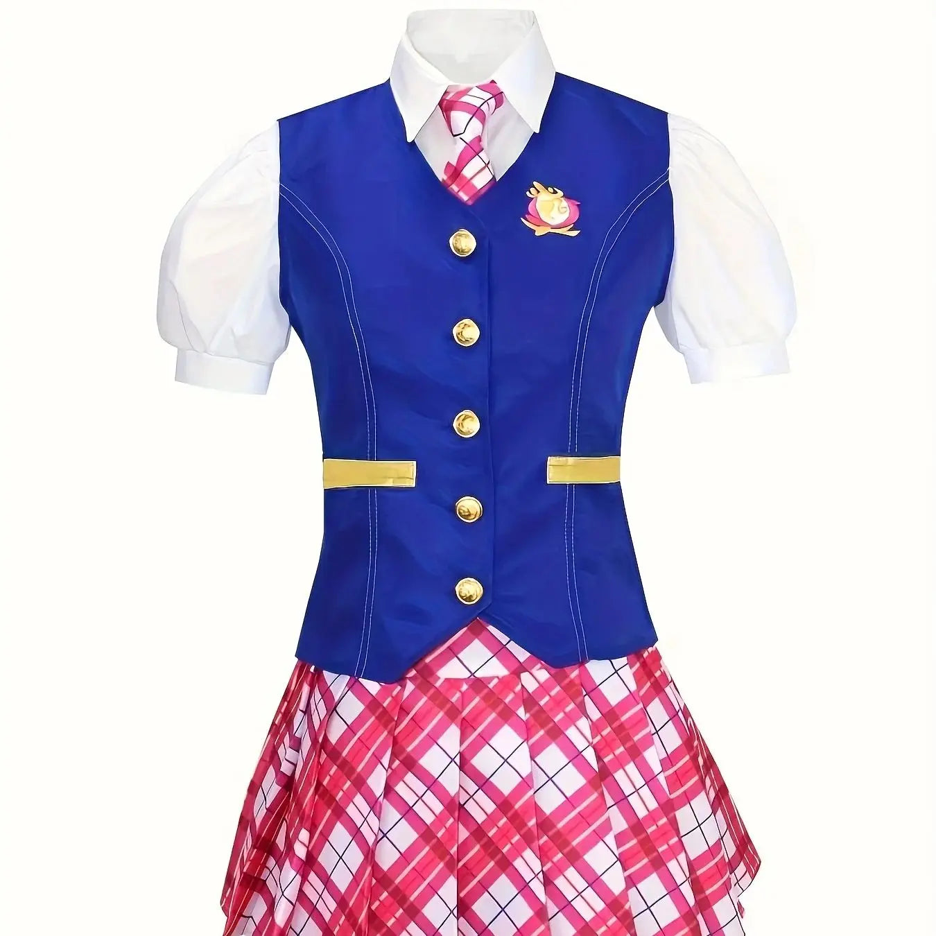 Princess Academy Cosplay Costume Set - Vest, Shirt & Skirt Three-Piece Halloween Uniform Outfit