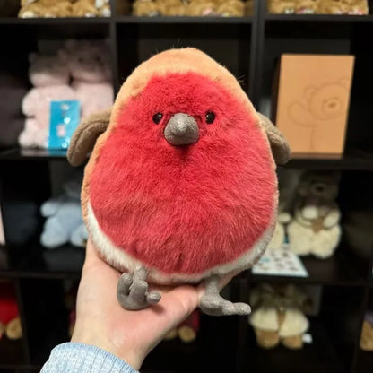 20cm Fat Robin Plush Toy – Soft Cuddly Cartoon Pigeon Stuffed Animal, Cute Fluffy Bird for Birthday Gifts