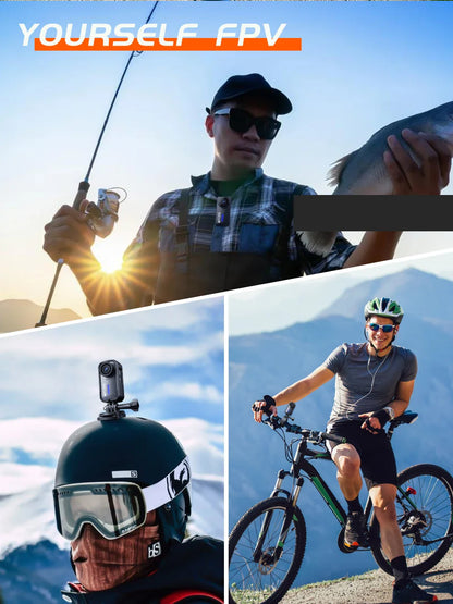 SJCAM C110+ 4K Action Camera – 30fps, 6-Axis GYRO, WiFi Remote, 1050mAh, Portable Sports DV for Helmet & Motorcycle