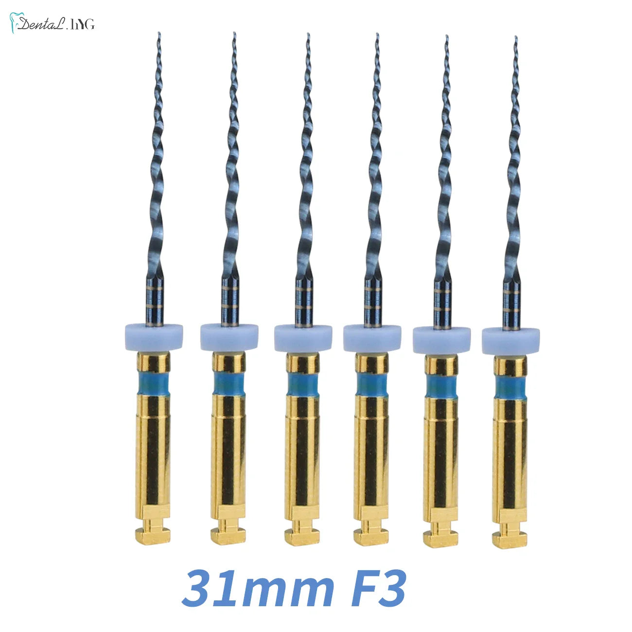 Dental SX-F3 Blue Nitinol Rotary Files – Endodontic Root Canal Engine Tool for Dentistry