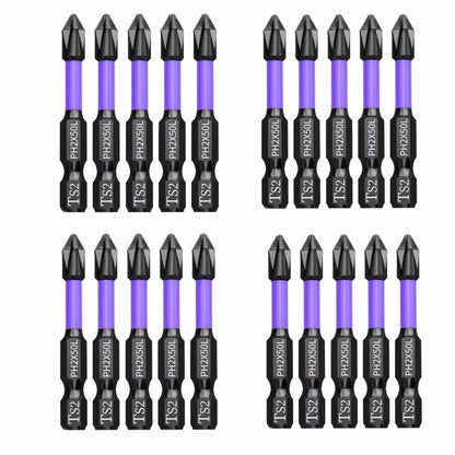 5–60PCS PH2 Magnetic Impact Driver Bit Set – Alloy Steel Cross Screwdriver Bits for Drill & Screw Driving Non-Slip Tool Kit