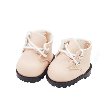 LABUBU Leather Shoes for 17cm Cotton Dolls – Casual Sports Boots DIY Doll Accessories