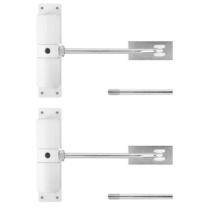 Automatic Door Closer - Metal Adjustable Heavy Duty Spring for Interior/Exterior Hinged Doors, Durable & Quiet Safety Mechanism