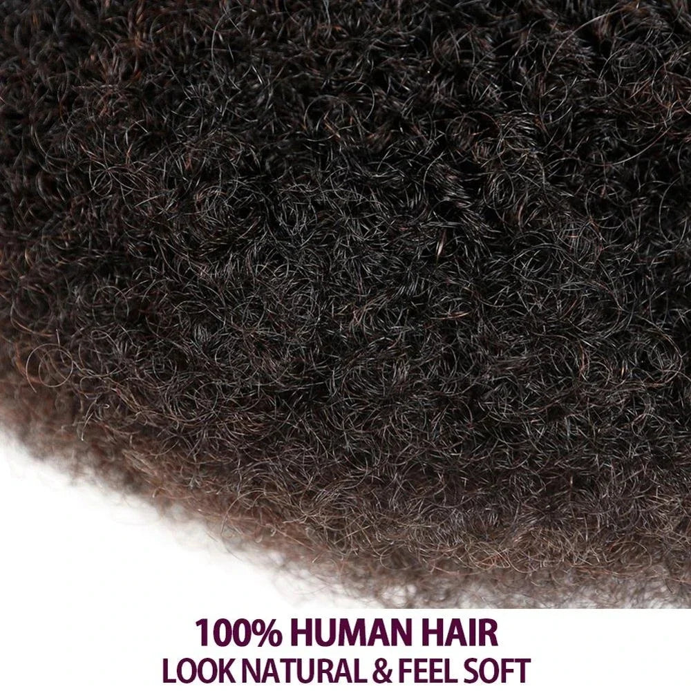 Sleek Braids Mongolian Afro Kinky Curly Dreadlocks – No Attachment, Natural Black/Grey Remy Human Hair Bulk for Braiding