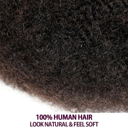 Sleek Braids Mongolian Afro Kinky Curly Dreadlocks – No Attachment, Natural Black/Grey Remy Human Hair Bulk for Braiding