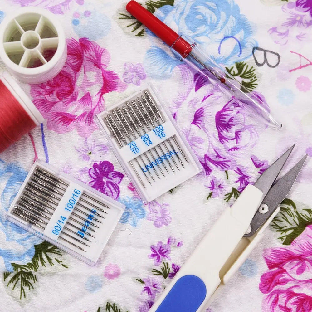 20pcs Universal Sewing Machine Needles - Regular Point Needles with Ball Point Head for Jeans and Home Sewing Supplies