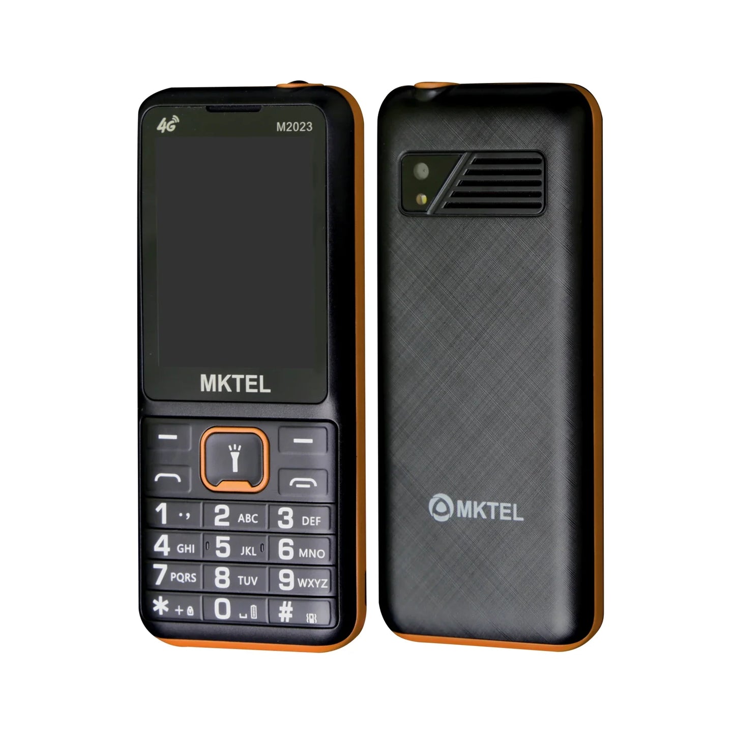 MKTEL M2023 4G Feature Phone – 2.4" Screen, Dual SIM, 1800mAh Battery, MP3/MP4/FM Radio, Puguang Lamp