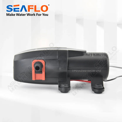 SEAFLO 12V 23A 40 PSI Automatic Marine Water Pump – Self-Priming Electric Diaphragm Pump for Boat, RV & Caravan High Pressure