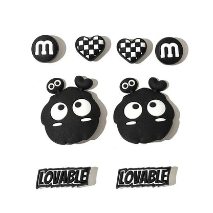 3D Shoe Charms Set – Cute Bear & Flower DIY Buckles for Slippers & Sandals, Girls’ Gift Accessories