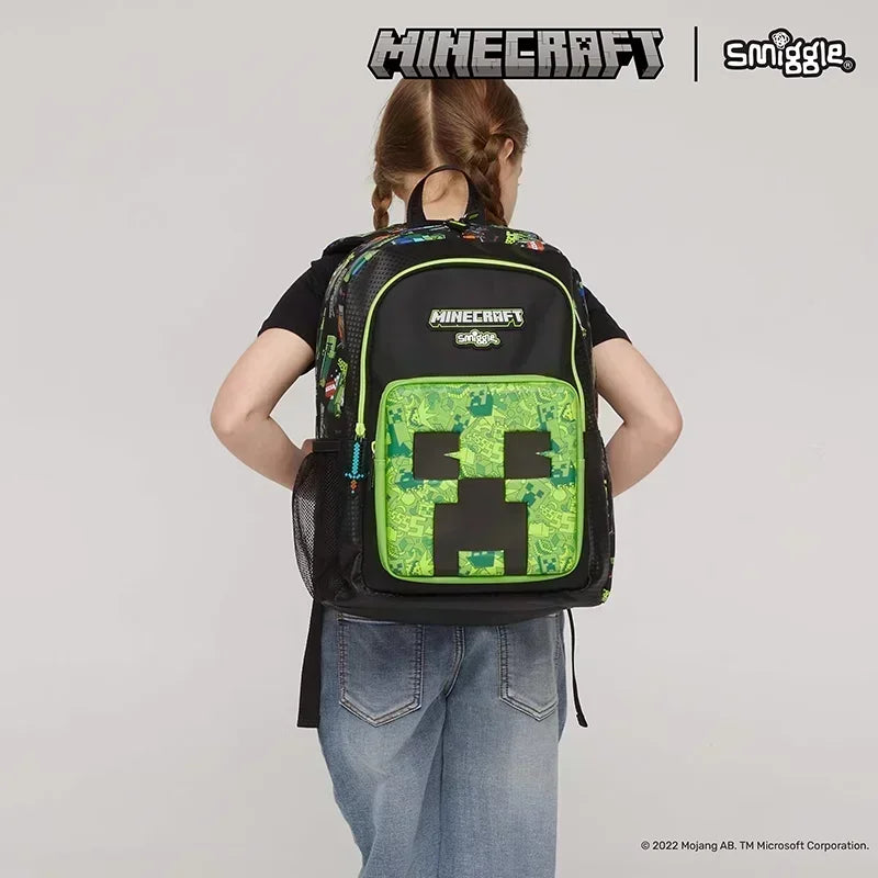 Genuine Smiggle Kids Backpack Set — School Bag, Pen Case & Lunch Bag for Students