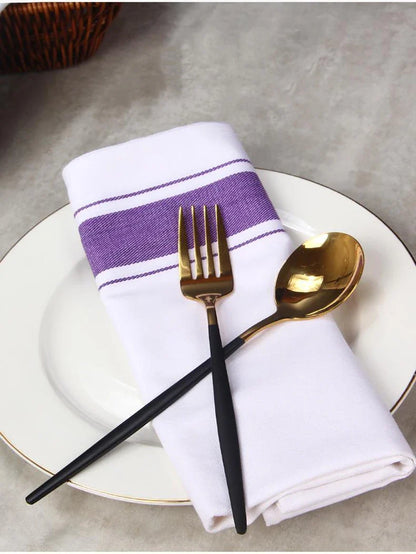 European Cotton Kitchen Towel Placemat — Thickened Cup Cloth Mat for Restaurant & Home
