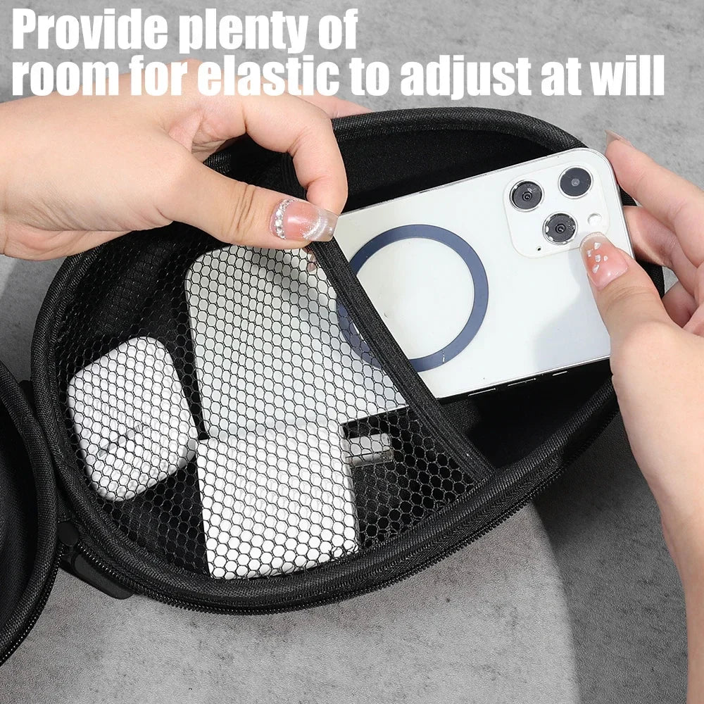 Shockproof EVA Headphone Case for Sony WH-1000XM4 – High-Capacity Protective Storage Bag for Earphones & Headsets