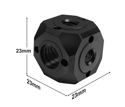 Universal Tripod Mount Adapter - Magic Arm Cubic Mount for Flash Vlog Video Light Microphone Extension Accessories