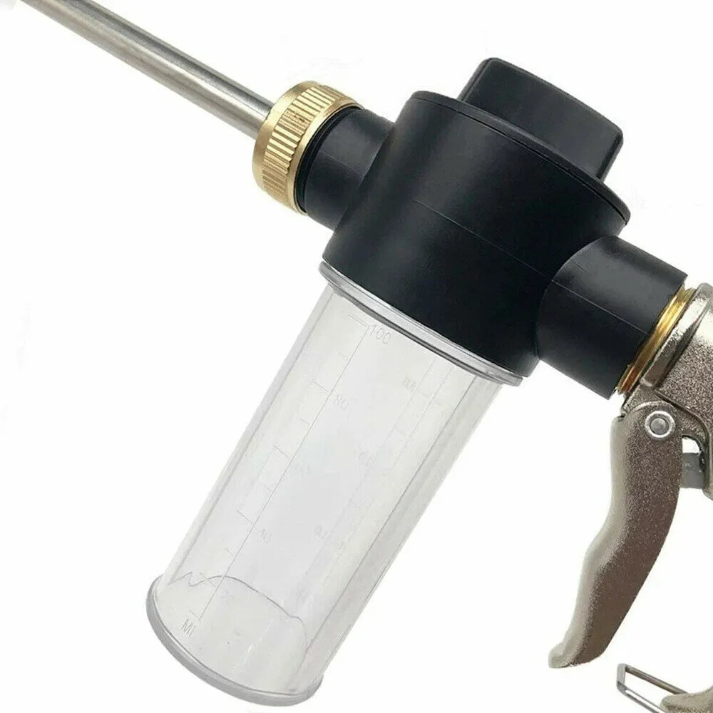 Adjustable Metal Sprinkler: High Pressure Car Wash Foam Pot Lance - Irrigation Tool for Garden Watering Hose Sprinkler