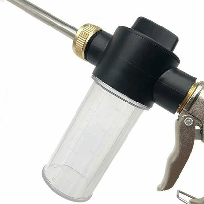 Adjustable Metal Sprinkler: High Pressure Car Wash Foam Pot Lance - Irrigation Tool for Garden Watering Hose Sprinkler