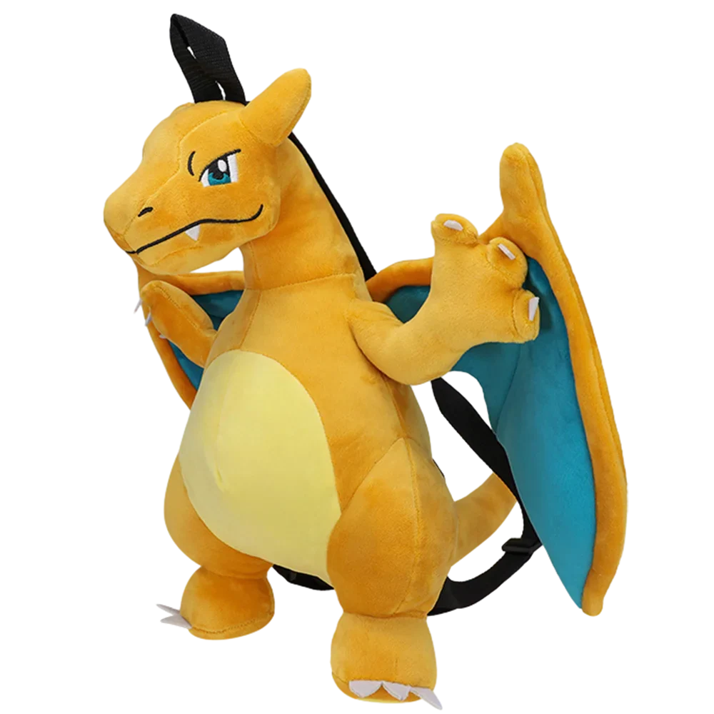 17 Styles Mario & Pokemon Plush Backpack – Koopa, Charizard, Mimikyu, Eevee, Snorlax, Gengar, Mew Turtle Shell Stuffed Toy Bag