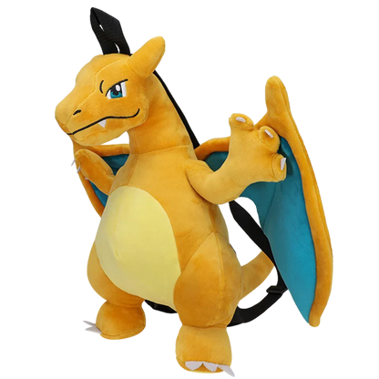 17 Styles Mario & Pokemon Plush Backpack – Koopa, Charizard, Mimikyu, Eevee, Snorlax, Gengar, Mew Turtle Shell Stuffed Toy Bag