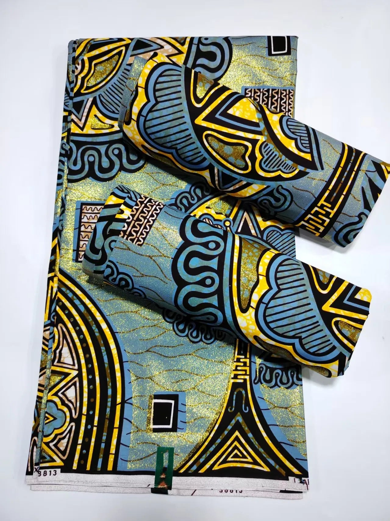 Original African Wax Print Fabric - 6 Yards 100% Cotton Nigerian Ankara Sewing Material