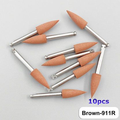 WELLCK Dental Silicone Grinding Heads – 12/10pcs Teeth Polisher for Low-Speed Dental Tools & Lab Use