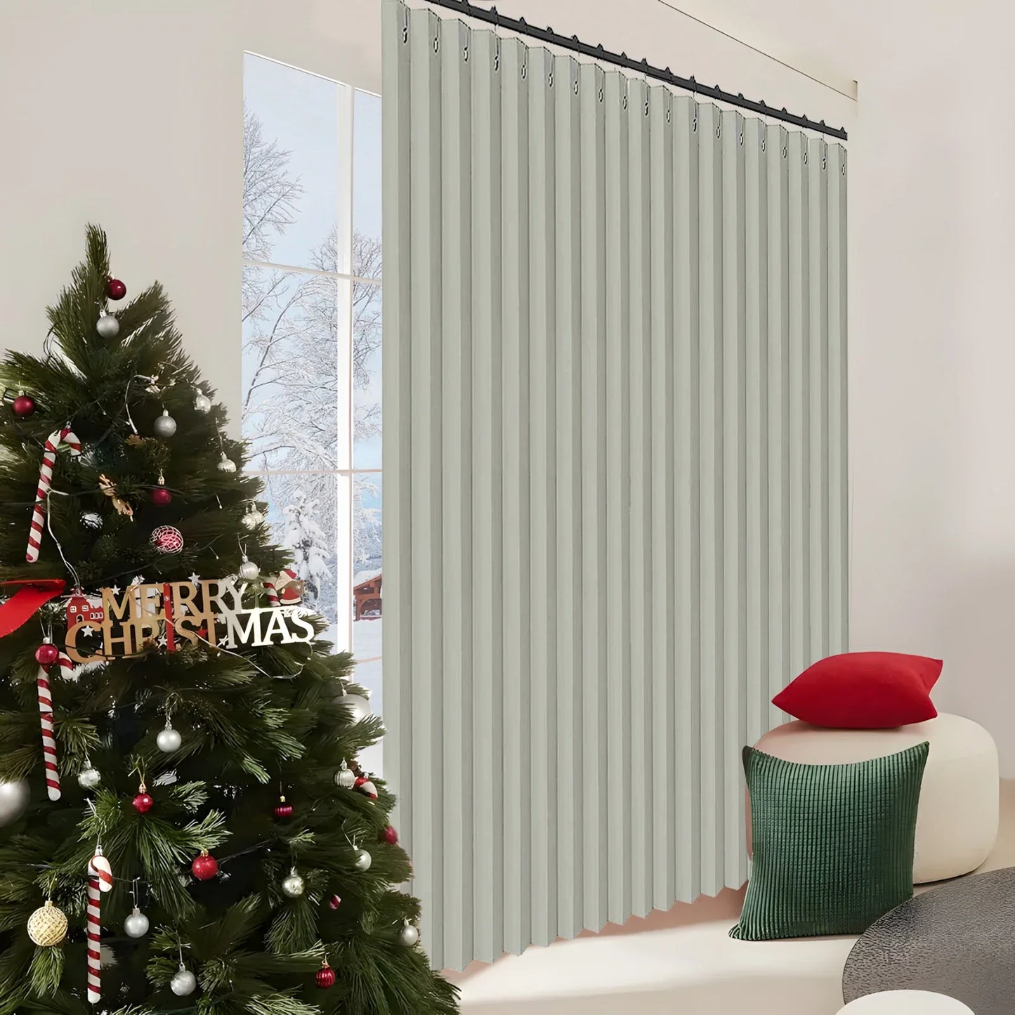 Extra Large Blackout Waterproof Curtain – Thermal Insulated Sliding Door & Shower Drapes for Living Room & Bedroom