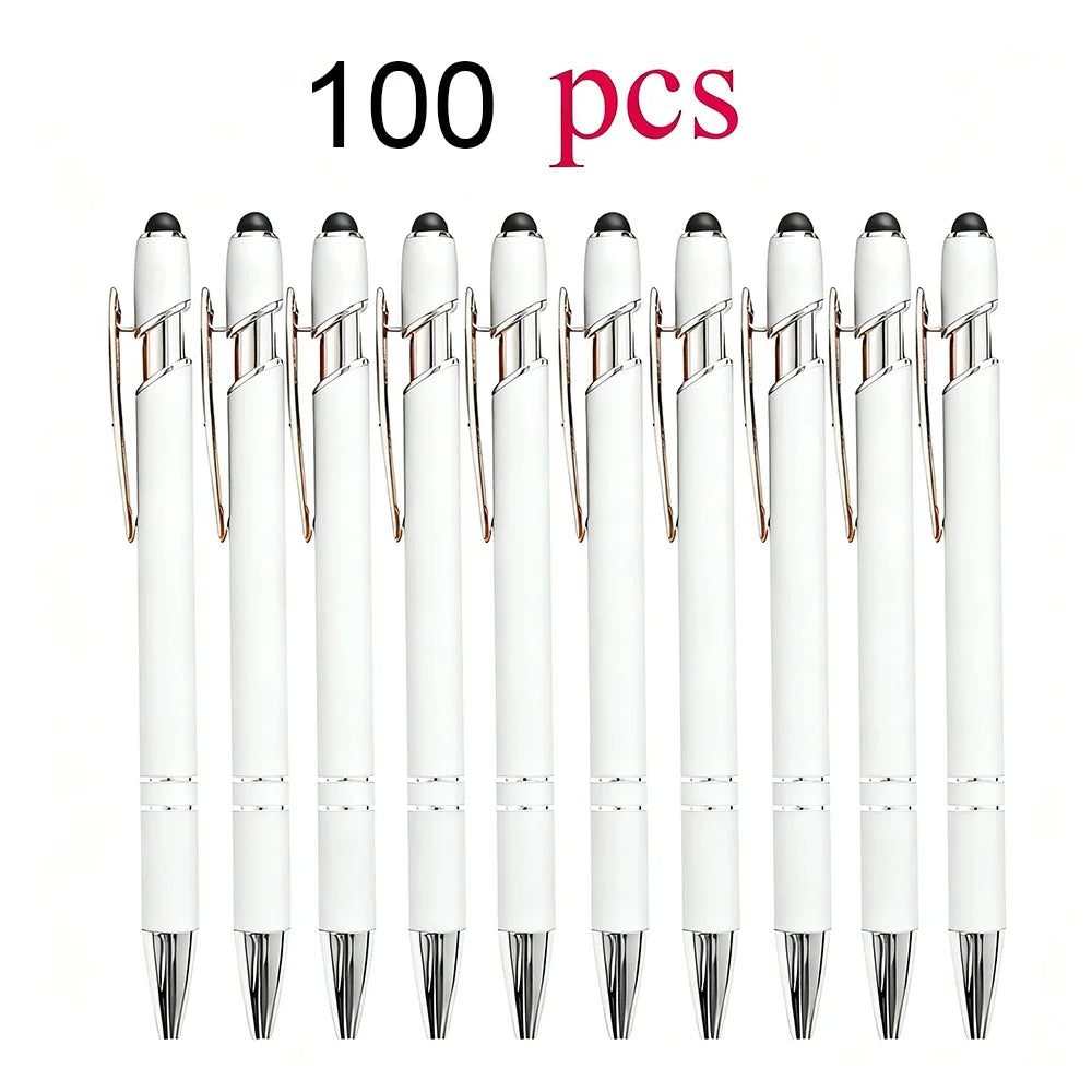 Customized Ballpoint Pen with Stylus - Personalized Metal Name & Logo Pen for Business, Graduation & Gifts