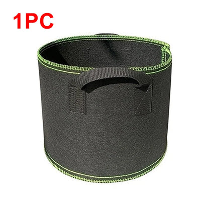 Vegetable/Flower Grow Bags – 1-5 Pcs, 1-12 Gallons Non-Woven Aeration Fabric Pots with Handles