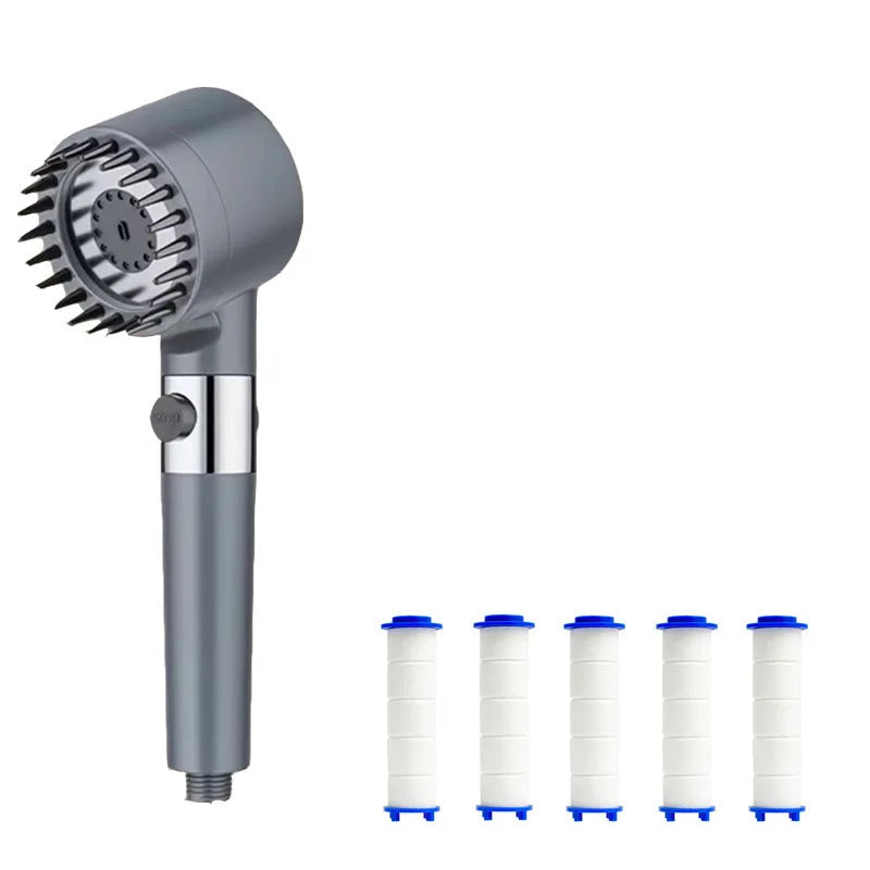 Shower Filter with 4 Modes – Head Massage Showerhead Replacement for Shower Knobs & Bathroom Fixtures