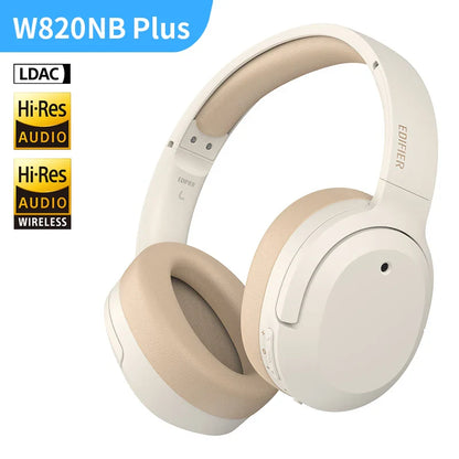 Edifier W820NB Plus Wireless Headphones – 43dB ANC, Hi-Res LDAC, 49H Playtime, Over-Ear Bluetooth Headset