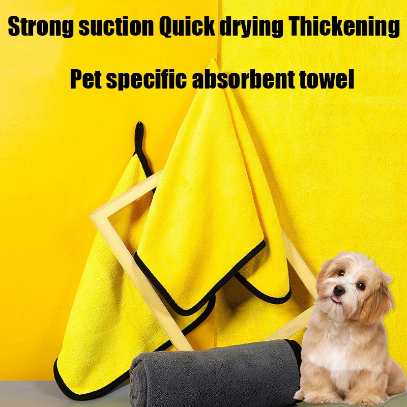 Large Absorbent Pet Towel – Dog and Cat Bathing Towel, Fast Drying