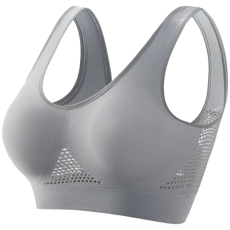 Seamless Push-Up Bra for Women – Wireless Breathable Comfort Bralette & Crop Top Sports Lingerie, S–5XL Plus Size Support