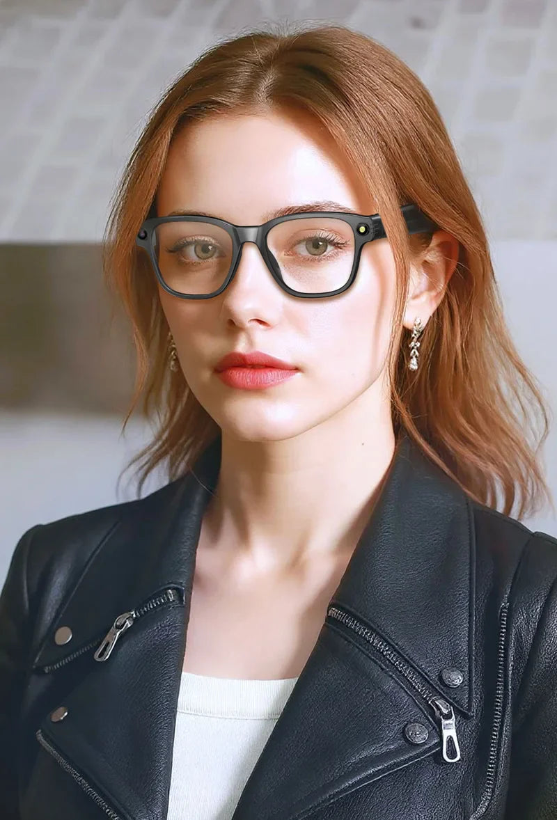 AI Smart Glasses — 8MP Camera Bluetooth Sunglasses with Audio, Video, Calls, Music Player, Multifunctional Wearable