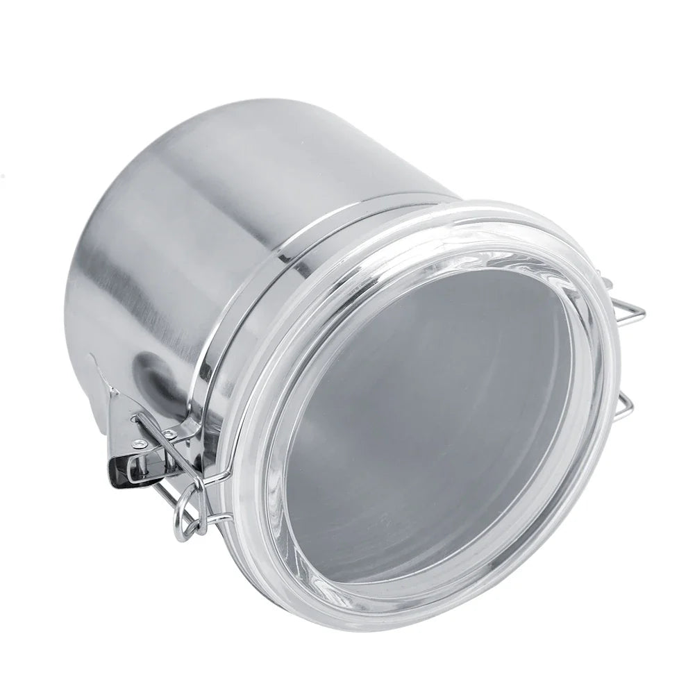 Stainless Steel Vacuum-Sealed Coffee Container – Beans Storage Jar for Home & Kitchen, 800-1800ml Options