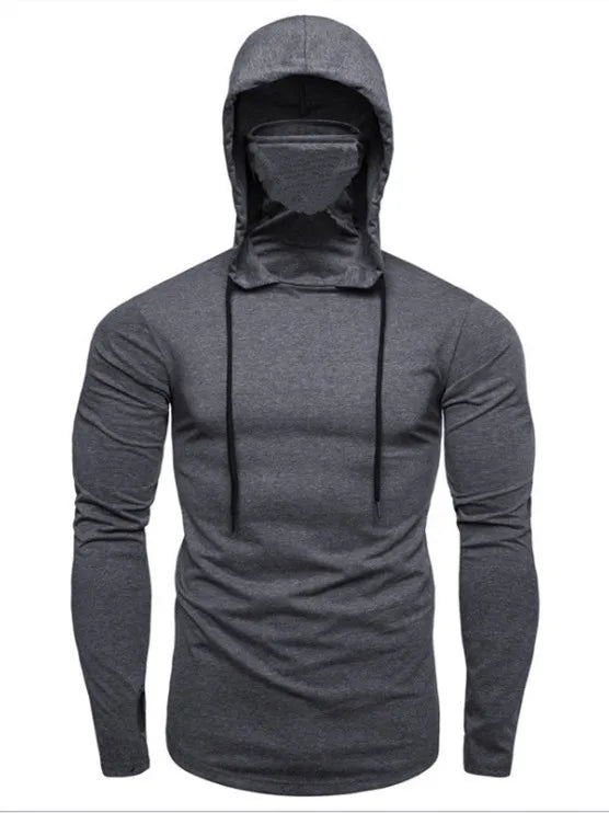 Men’s 2026 Solid Color Hooded Sweatshirt – Lightweight Long Sleeve Fitness Hoodie (M–5XL)