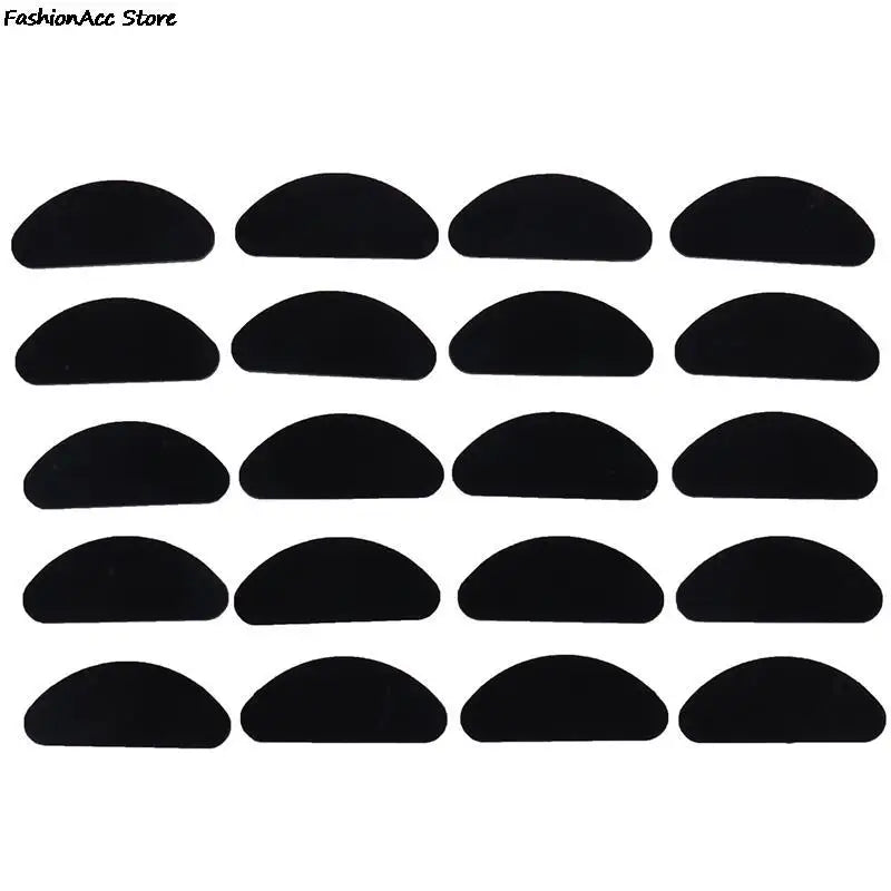 5 Pairs Adhesive Silicone Glasses Nose Pads - Non-Slip Clear & Black Thin Nosepads for Eyeglasses & Sunglasses