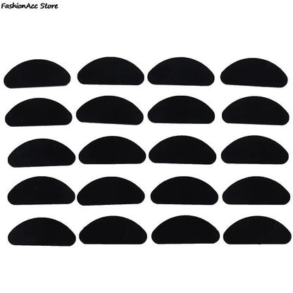 5 Pairs Adhesive Silicone Glasses Nose Pads - Non-Slip Clear & Black Thin Nosepads for Eyeglasses & Sunglasses