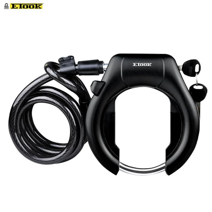 ETOOK Bike Horseshoe Lock - Anti-Theft Hardened Steel Pipe, Portable High Safety Road & Mountain Bicycle Lock