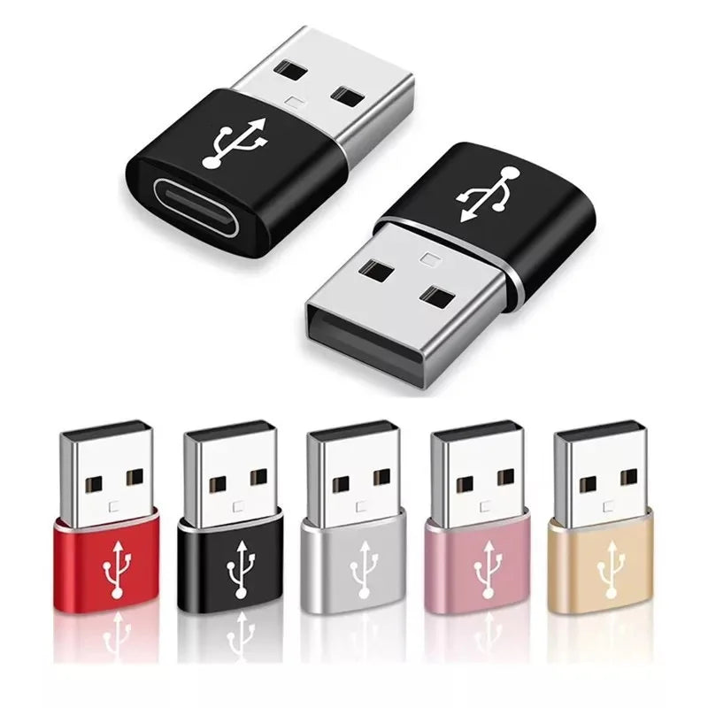 USB 3.0 to USB-C 3.1 Adapter – Mini Hi-Speed Type-C Female to USB-A Male Converter for Fast Charging & Data Sync OTG