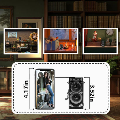 Vintage Mini Digital Camera 12MP Autofocus, 1080P FHD Vlogging Camera – Ideal Christmas & Birthday Gift