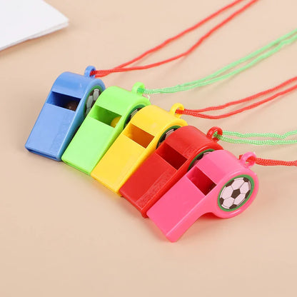 24PCS Colorful Soccer Whistles for Kids – Football Party Favors, Goody Bag & Pinata Fillers, Fun Gifts for Boys & Girls
