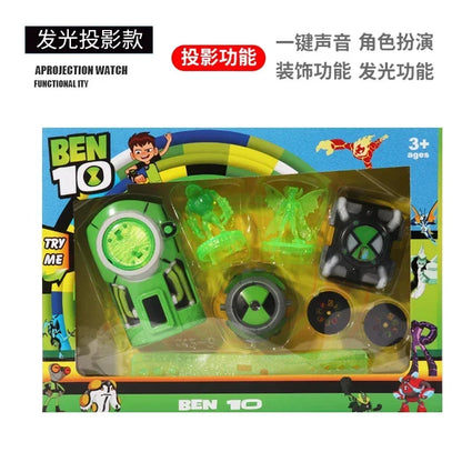 Omnitrix BEN10 Action Figure – Ben Tennyson Projection Watch with Sound & Light, Kids’ Smart Toy Gift