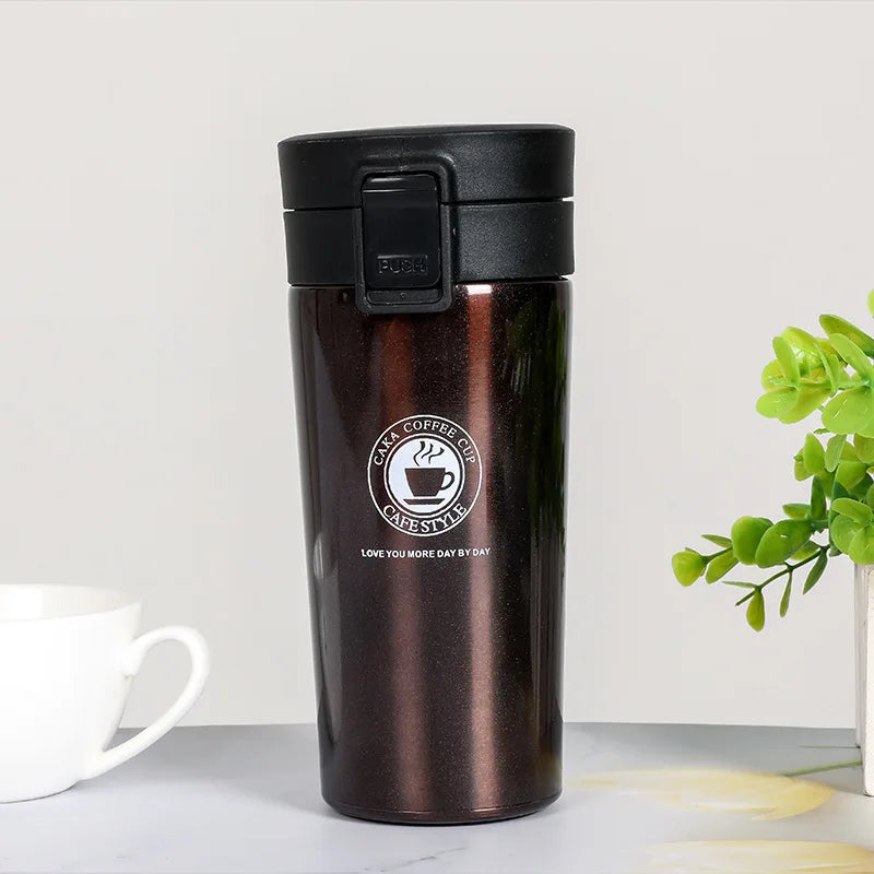 380/510ML Stainless Steel Vacuum Insulated Coffee Cup — Thermal Travel Mug Keeps Drinks Hot & Cold for Car & Outdoor Sports
