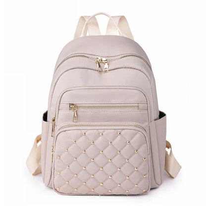High-Quality Nylon Women's Backpack - Large Capacity, Versatile and Casual Travel Shoulder Bag for Teens