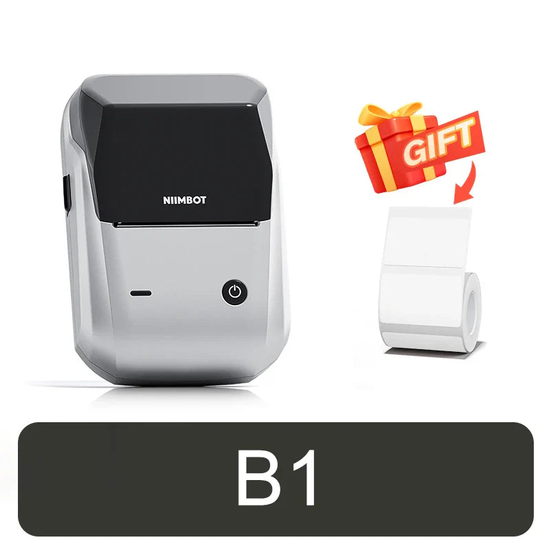NIIMBOT B21 Portable Thermal Printer – 1500mAh Wireless Sticker Printer with Self-Adhesive Labels for Barcode, Clothing & Jewelry