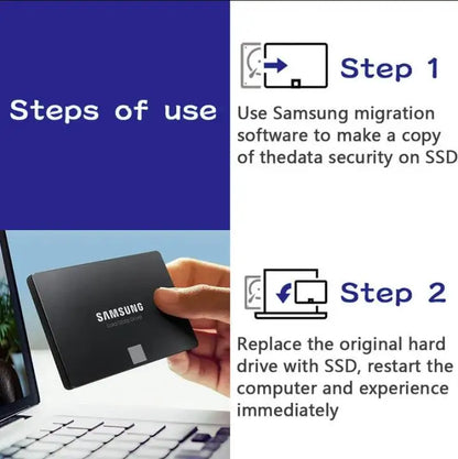 SAMSUNG 870 EVO SSD – 1TB, 2TB, 500GB, 250GB Internal Solid State Drive, SATA3 2.5 Inch for Laptop & Desktop PC