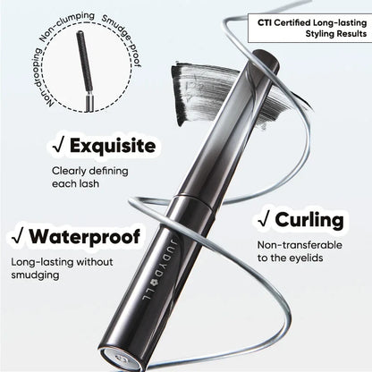 Judydoll Iron Mascara 2g – Waterproof, Slim, Long Curl & Thick Styling Mascara in Steel Tube